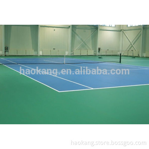 PVC tennis court flooring